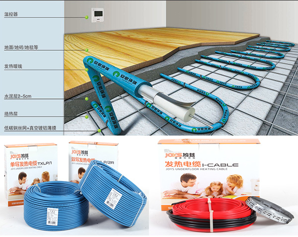 發熱電纜安裝示意圖和發熱電纜產品